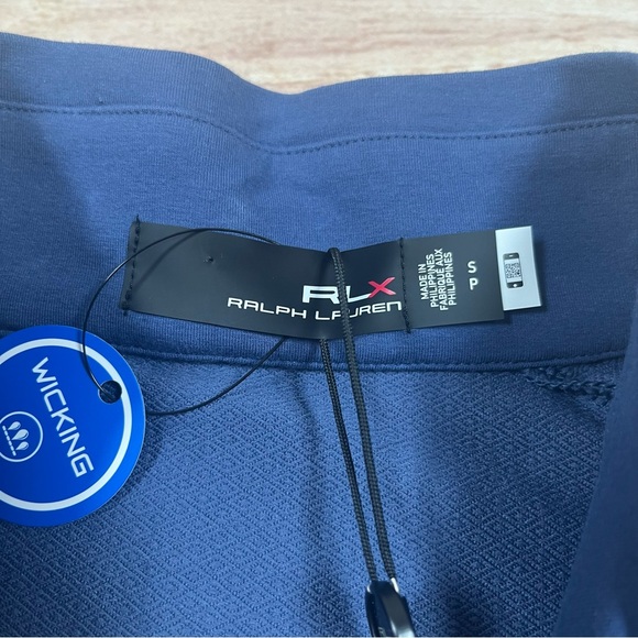 NWT RLX Ralph Lauren Golf Men’s Performance French Terry Vest Size S Blue 178$ - Picture 4 of 11